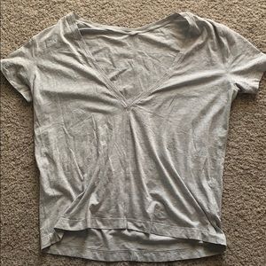 Grey short sleeve Lulu Lemon T-shirt